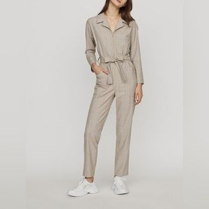NWT maje checked‎ jumpsuit